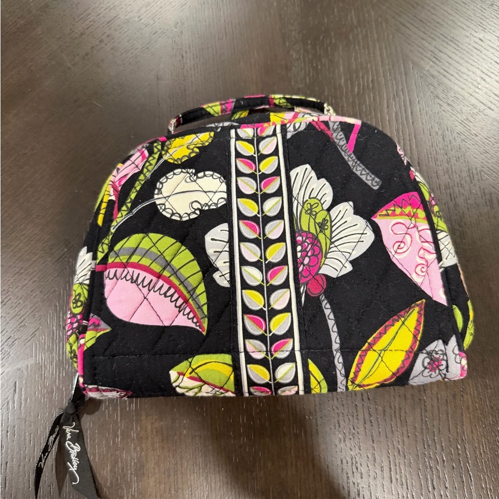 Vera Bradley Black and Pink Floral Travel Bag